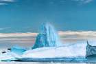 Antarctica, Yalour Islands. Landscape with icebergs and ocean. Art Print